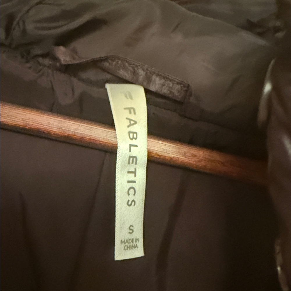 Fabletics Dark Brown Puffer Jacket - image 2